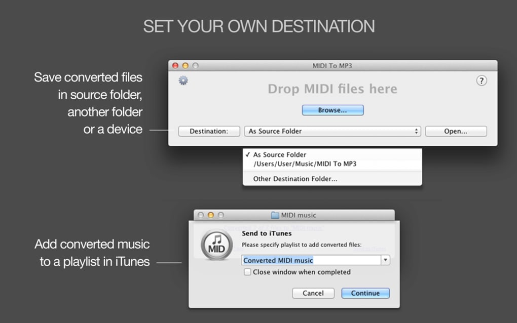Midi translator program for mac